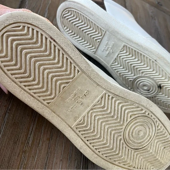 Louis Vuitton White and Brown Men's Sneakers